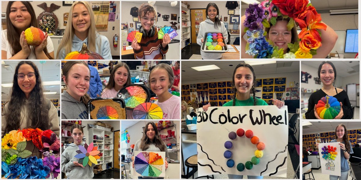 💐🎨 Color is key in floral design! Our talented students are exploring the magic of the color wheel while creating original works of art. <a href="/aubreyisd/">Aubrey ISD</a>  <a href="/aubrey_ahs/">Aubrey High School</a> @AMS_Chaps