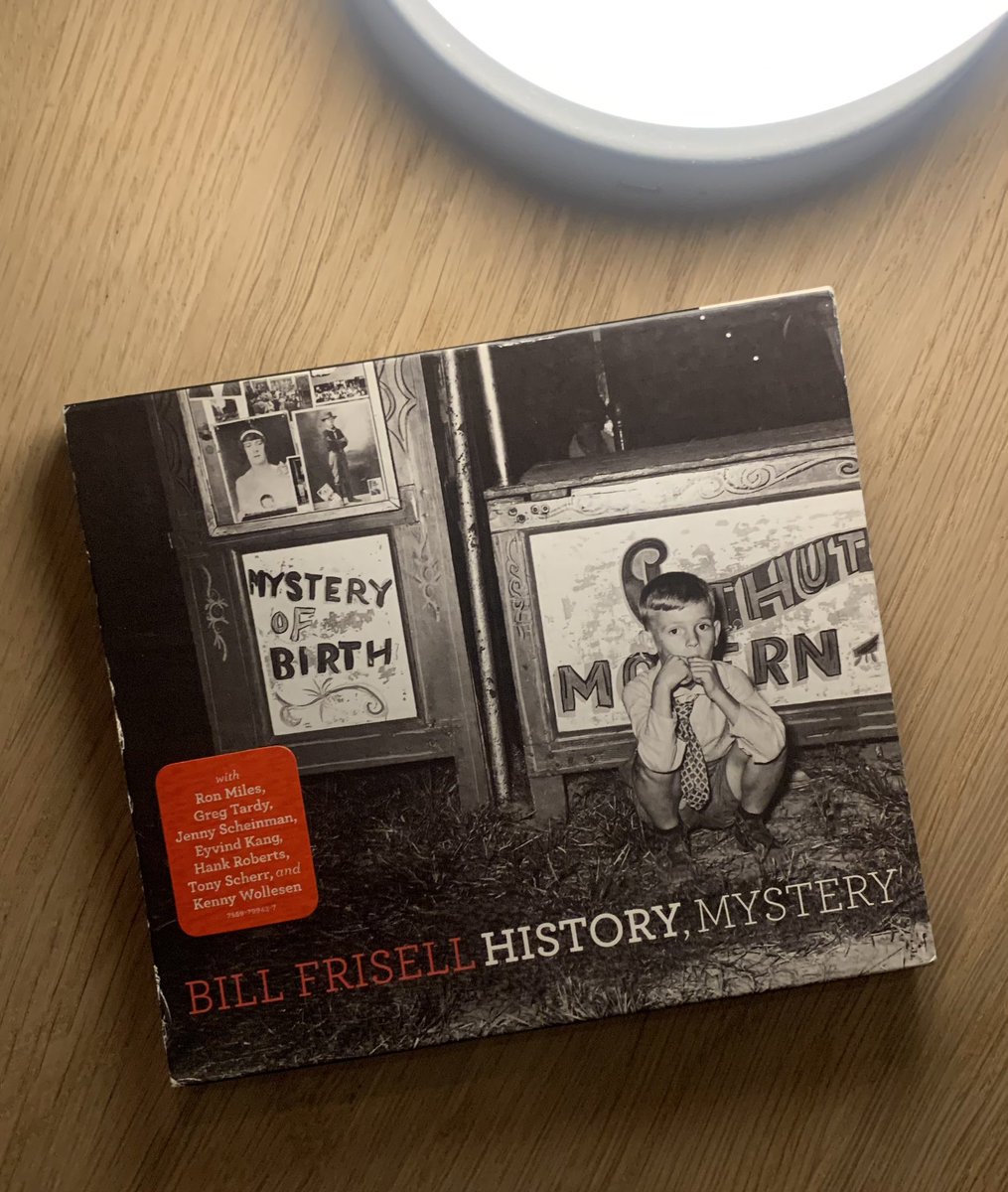 ste_nut's tweet photo. Bill Frisell: History, Mystery 2008. Jazz. A large band accompany Bill on this album which consists mainly of original compositions. The 2 cds worth of music are a pleasant listen with the horns and strings giving great depth. Eyvind Kang joins again playing Viola. https://t.co/ufKo3vEL8z