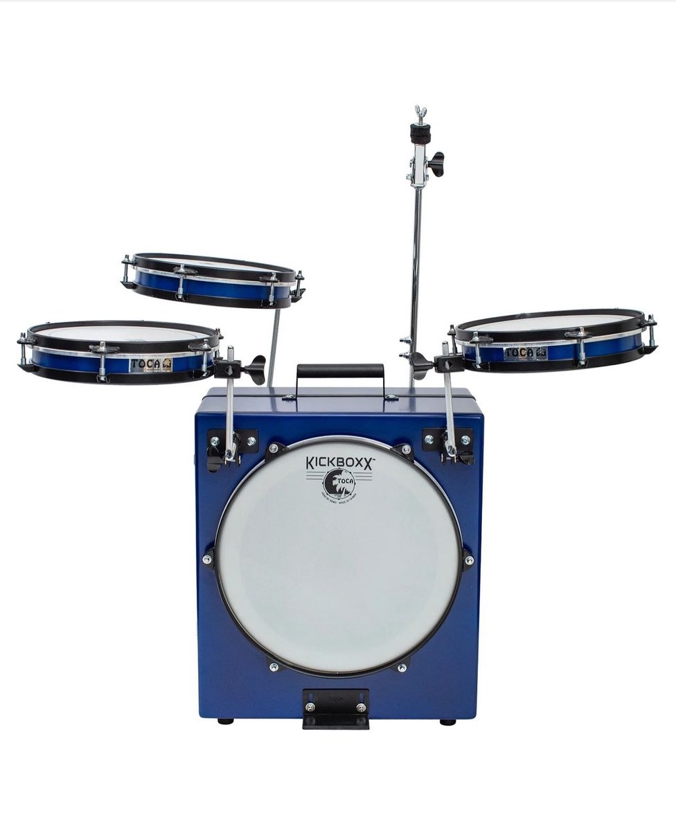 tocaperc's tweet photo. Get the New Toca Percussion KickBoxx Pro Suitcase Drum Set - Cobalt Blue from our friends at @sweetwatersound
#tocapercussion #sweetwatersound #kickboxxpro #somosfamilia #smallfootprint #practical #drumset #justplay https://t.co/kHVpUj2spl