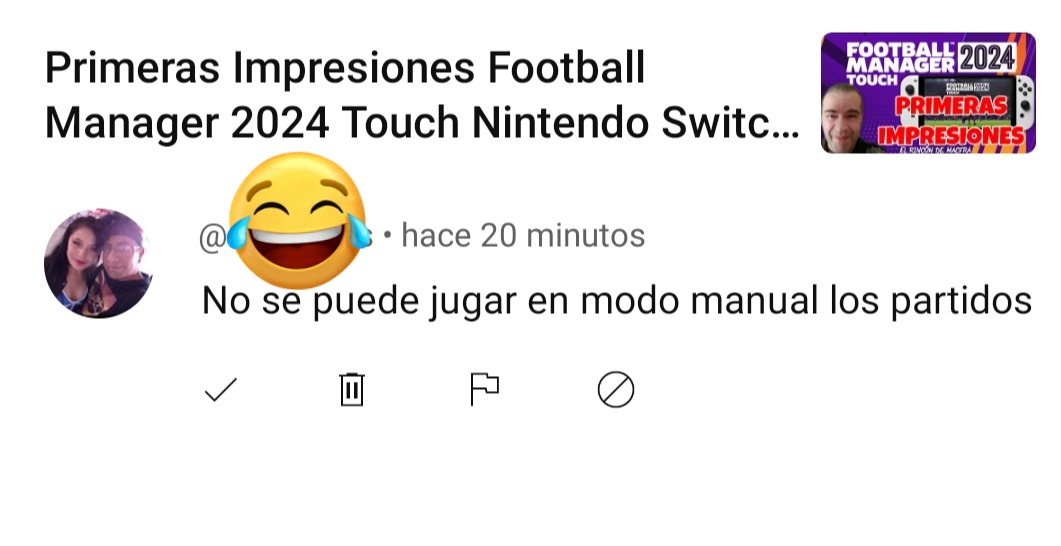 rincondemacfra's tweet photo. Maravilloso 🤣🤣🤣 #FM24Touch #FM24NintendoSwitch https://t.co/bNHm6MWFMo
