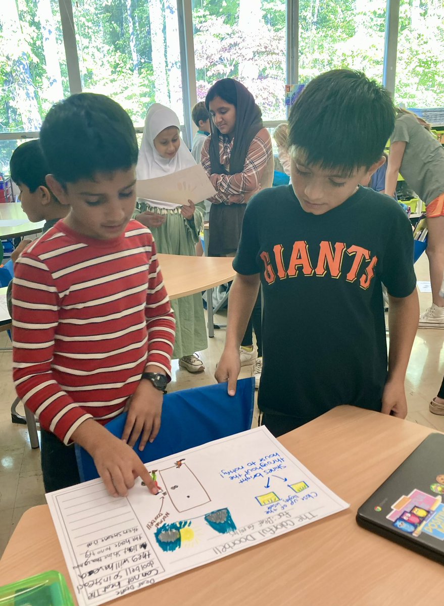 Photos from today’s 4th grade Sensory Invention Project Showcase. Students explored the question- How do we use our senses to navigate the world around us? <a href="/CvilleSchools/">Charlottesville City Schools</a>