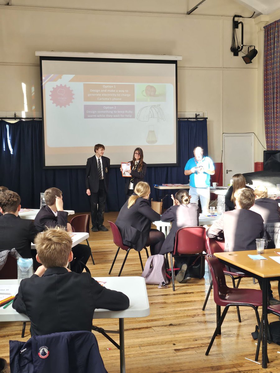 JSTCAlford's tweet photo. This week Year 8 and 9 students took part in  Energy Quest with Engineering UK. They had to think like an Engineer in order to find solutions to various problems. https://t.co/FXhg4h0sZ8