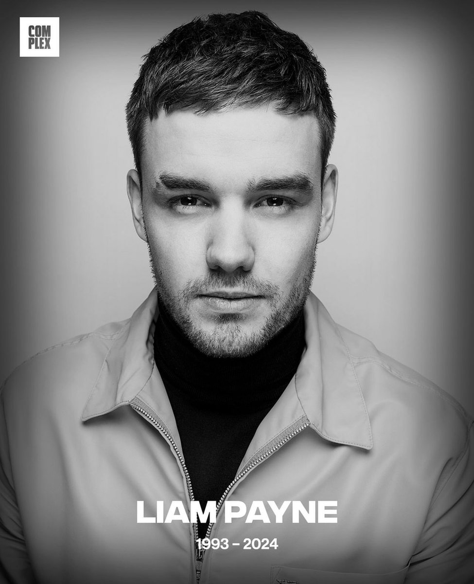 ComplexMusic's tweet photo. Former One Direction member Liam Payne has passed away after reportedly falling from a hotel balcony. 

He was 31 years old. Rest In Peace 🕊️ https://t.co/x7hTxN00yr