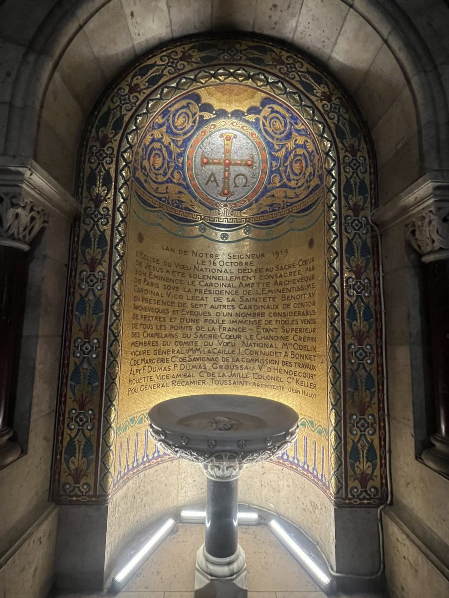minsen311's tweet photo. ˙˚ 𓆩 ✞ 𓆪 ˚˙
Basilica of the Sacré-Cœur of Montmartre was consecrated on 16 October, 1919 after 44 years of construction 

The Basilica of the Sacré-Cœur of Montmartre is the Shrine of Perpetual Adoration and divine Mercy, dedicated to Jesus’ sacred Heart.
It is a unique place where people pray day and night, continuously, for almost 140 years now.
It is a sacred place where people can experience the tenderness and infinite mercy of God.
It is a beating heart for each person coming in.
It is Jesus who relieves you by presenting his gentle, humble heart.

https://t.co/v18tKa0B1x
