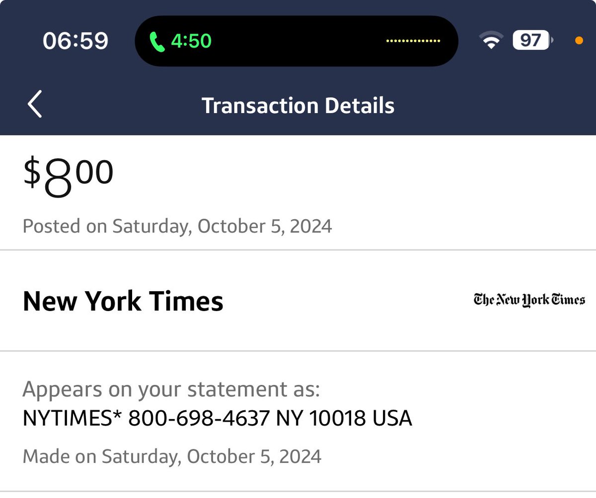 ferocitycap's tweet photo. @nytimes how many times can one cancel a subscription and you still keep billing me?
I cancelled it a year ago. Looking forward to the new “Cancel” button, because calling your team got me nowhere. https://t.co/0L3u6yVyIh