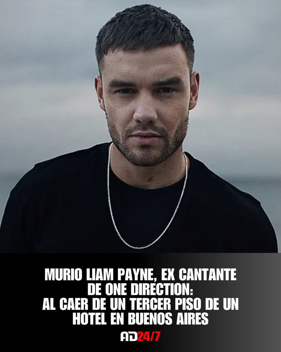 Murió Liam Payne, de One Direction: cayó de un tercer piso de un hotel en Buenos Aires. 🖤🕊️

Tenía 31 años y surgió del reality show X Factor desde donde alcanzó la fama mundial.

Hubo un llamado al 911 y el SAME consignó su muerte.

#onedirection #liampayne #parati #viral