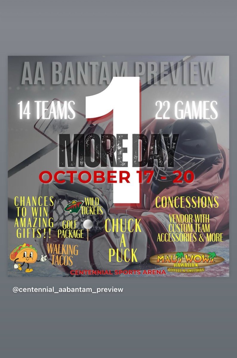 One more sleep before the madness begins. Don’t be home telling your friends you missed out on one of the best showcases of the year. 

<a href="/YouthHockeyHub/">YHH</a> <a href="/mnhockeyjournal/">MHJ</a> <a href="/mnhshockeytalk/">mnhshockeytalk</a>