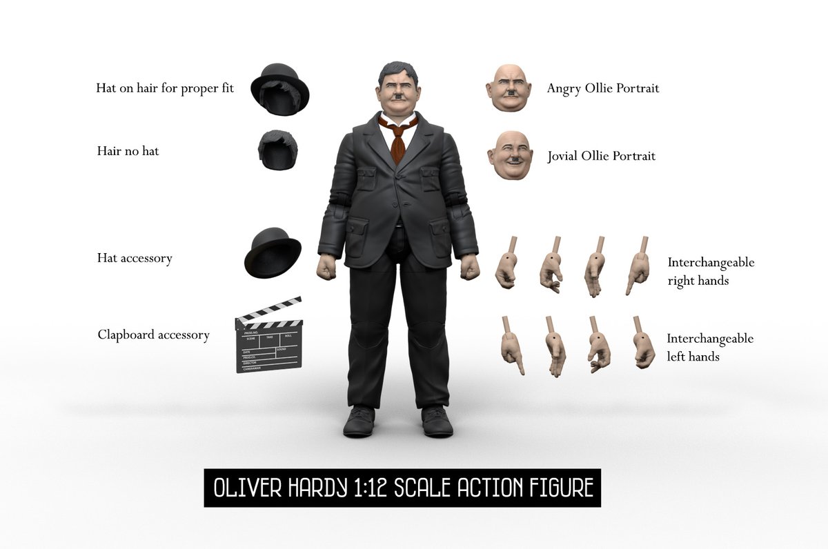Today is the last day to back our fully articulated, 1/12 scale Laurel &amp; Hardy action figures on @kickstarter! 

Thanks to all of the amazing L&amp;H backers who have helped us make these figures a reality!

kickstarter.com/projects/wande…