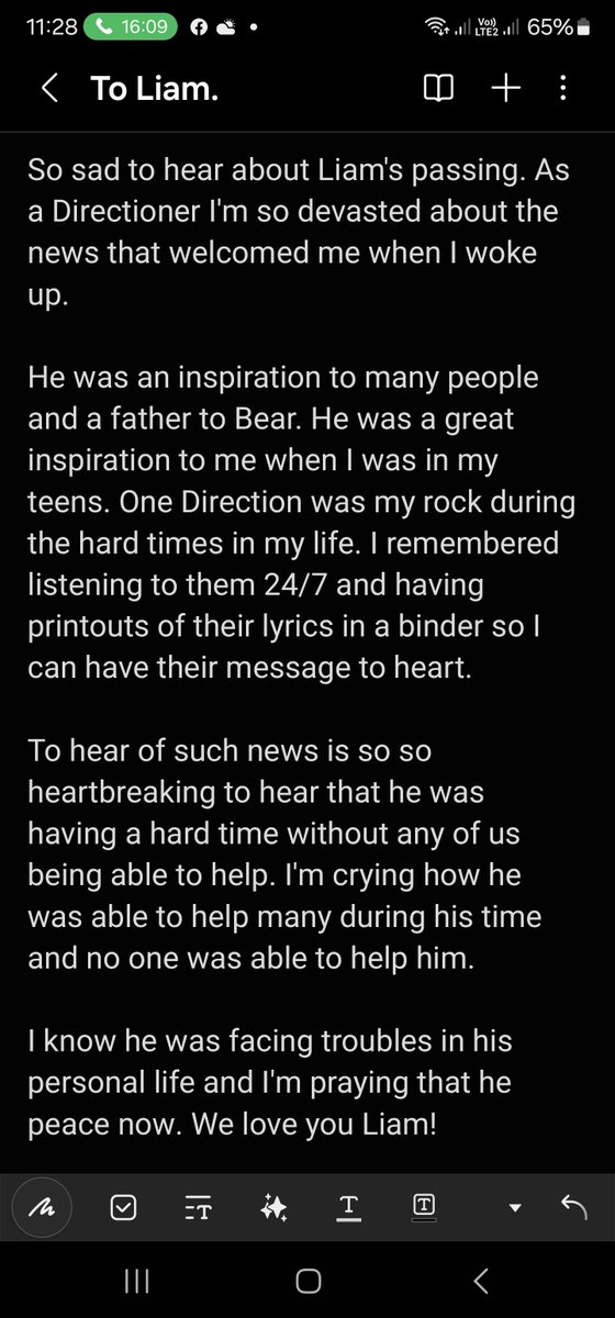 To Liam.
