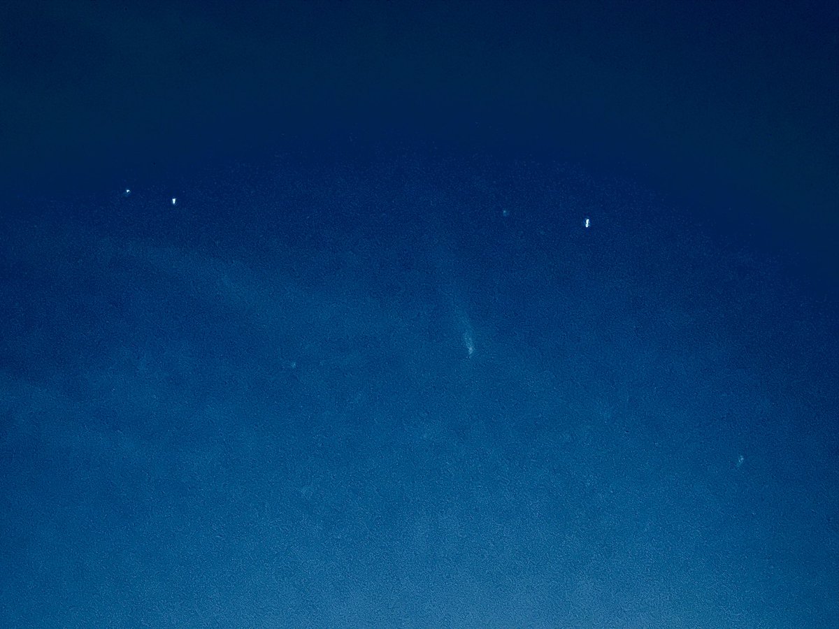 DrGregQuarles's tweet photo. Tsuchinshan-ATLAS over #Tucson tonight. Not great, but still visible in the sky right after sunset (with an iPhone). #EnabledbyOptics https://t.co/42l95E09kY