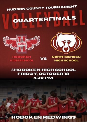 #RedwingsVolleyball #HereWeComeHoboken