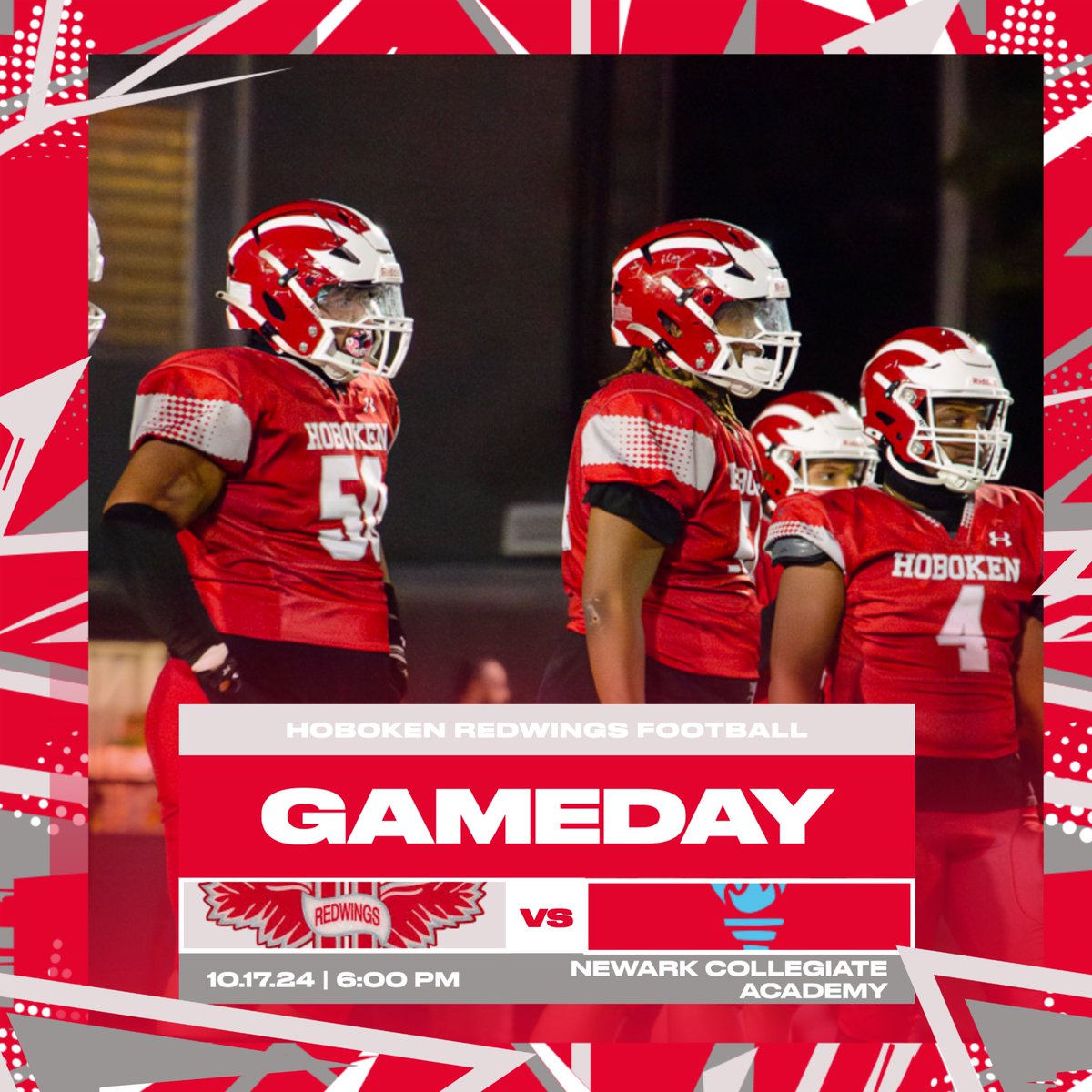 #RedwingsFootball #HereWeComeHoboken