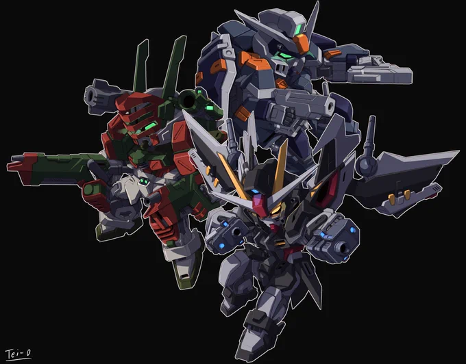 間が空きそうだからデフォルメガンダム系の再掲。 