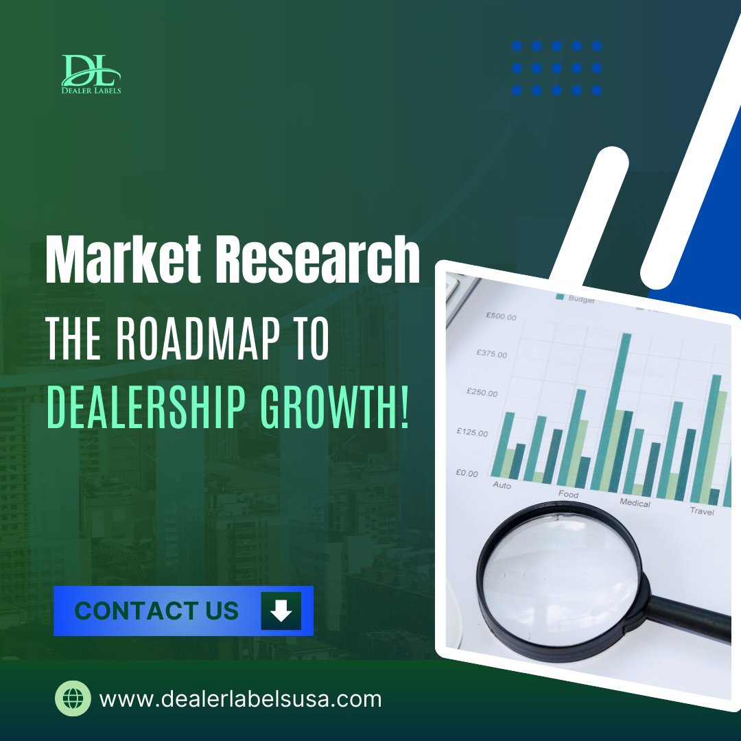 DealerLabels's tweet image. Market research is essential for staying competitive in the auto dealership industry. 🚗📊
Here’s why:
1️⃣ Understand Customer Needs
2️⃣ Identify Market Trends
3️⃣ Competitive Advantage
4️⃣ Strategic Decisions
#AutoDealerships #BuyersGuides #dealershiptools #dealerlabels