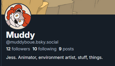 Muddy is on Bluesky (with the same handle) tweet media