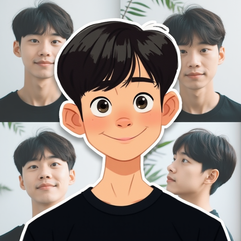 I’m setting up a collage with 4 realistic shots of @myshell_ai bot here ...