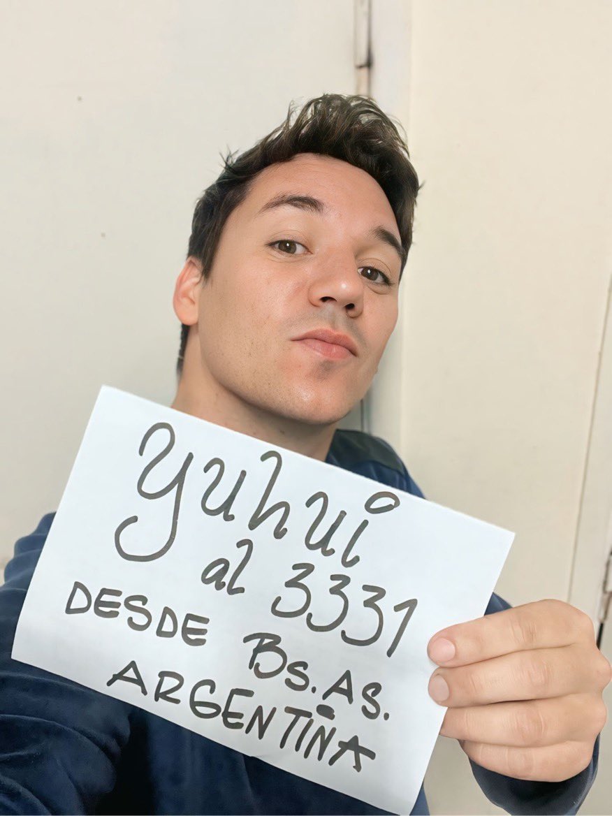 Desde Argentina apoyando al mejor y más humilde ser humano del planeta YUHUI. #GranHermanoCHV