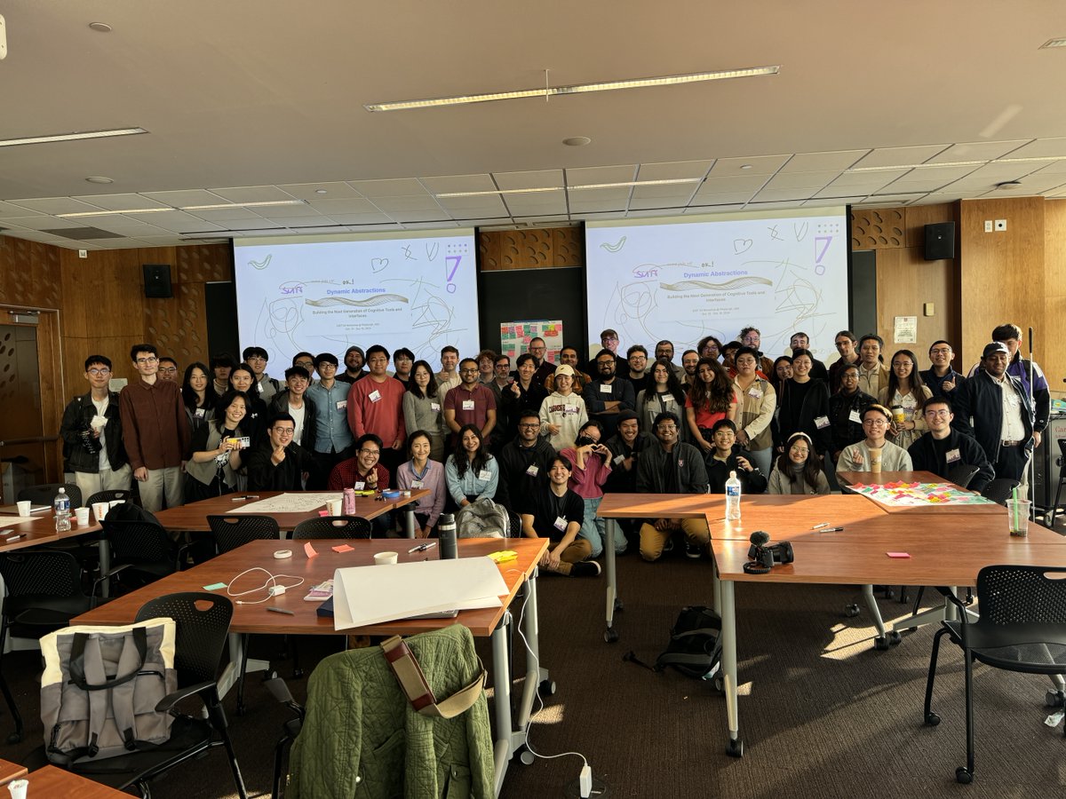 sangho_suh's tweet photo. The Dynamic Abstractions workshop has wrapped up, and I couldnโt be more grateful! Huge thanks to all the attendees for their amazing energy and to my co-organizers for their support. Special shoutout to @thesephist for his inspiring keynote talk! #DynamicAbstractions #UIST2024 https://t.co/eC2rOhKs5J