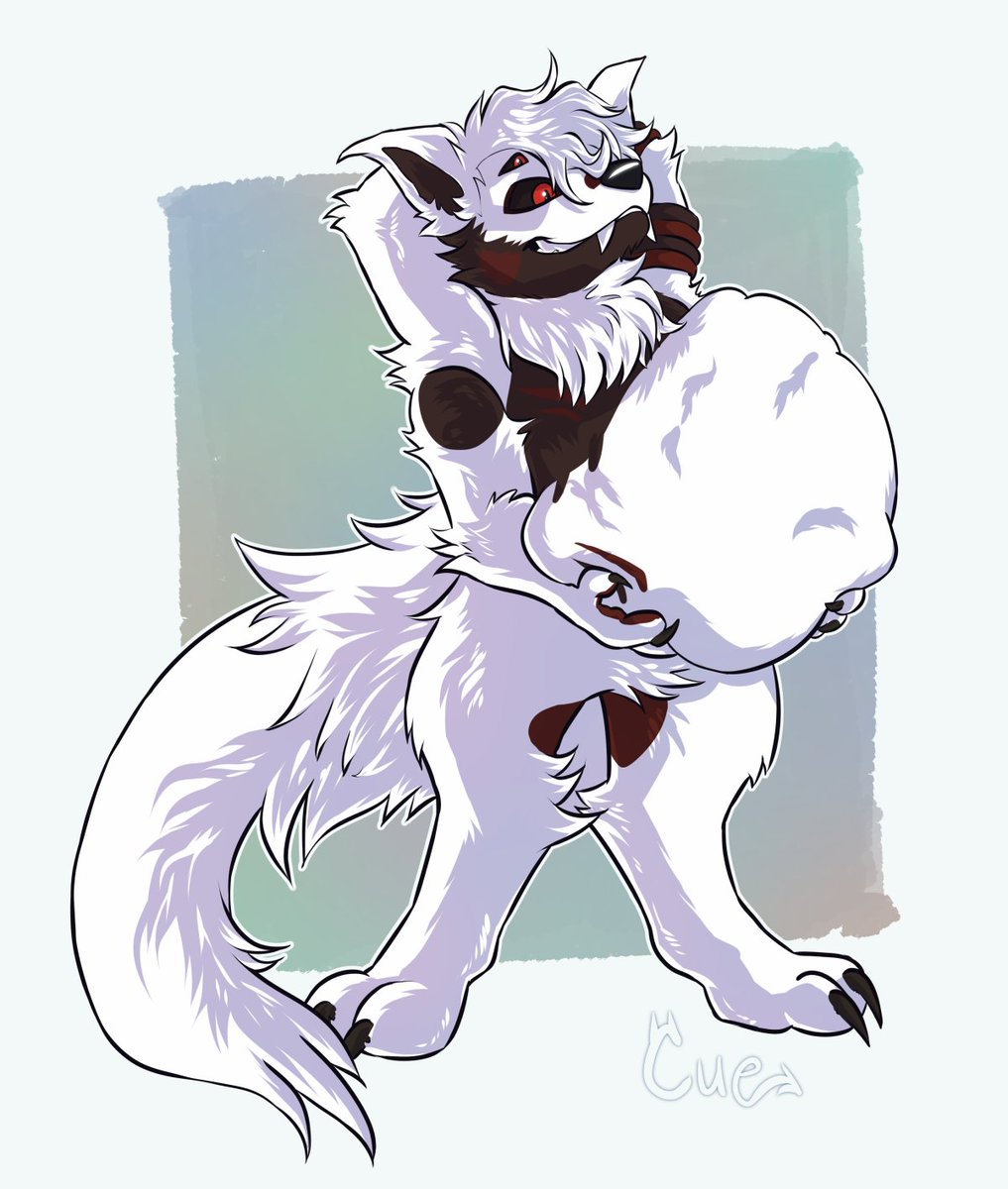 CueDouble's tweet photo. Ultra fun commission for @FrostyWillow and @vornyturu!!! Loved this one so much X'D https://t.co/IyGqyrec2F