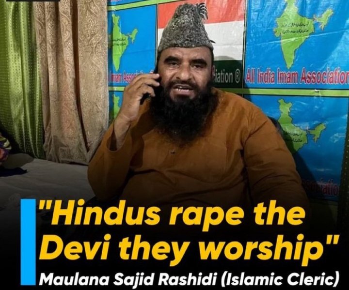 Ek_Sanatani77's tweet image. Hello @DelhiPolice We're Requesting you to Take an action against this Maulana😡! How dare he insult our Hindu Goddess! Repost all Nationalist and Share widely
#ArrestMaulanaRashidi