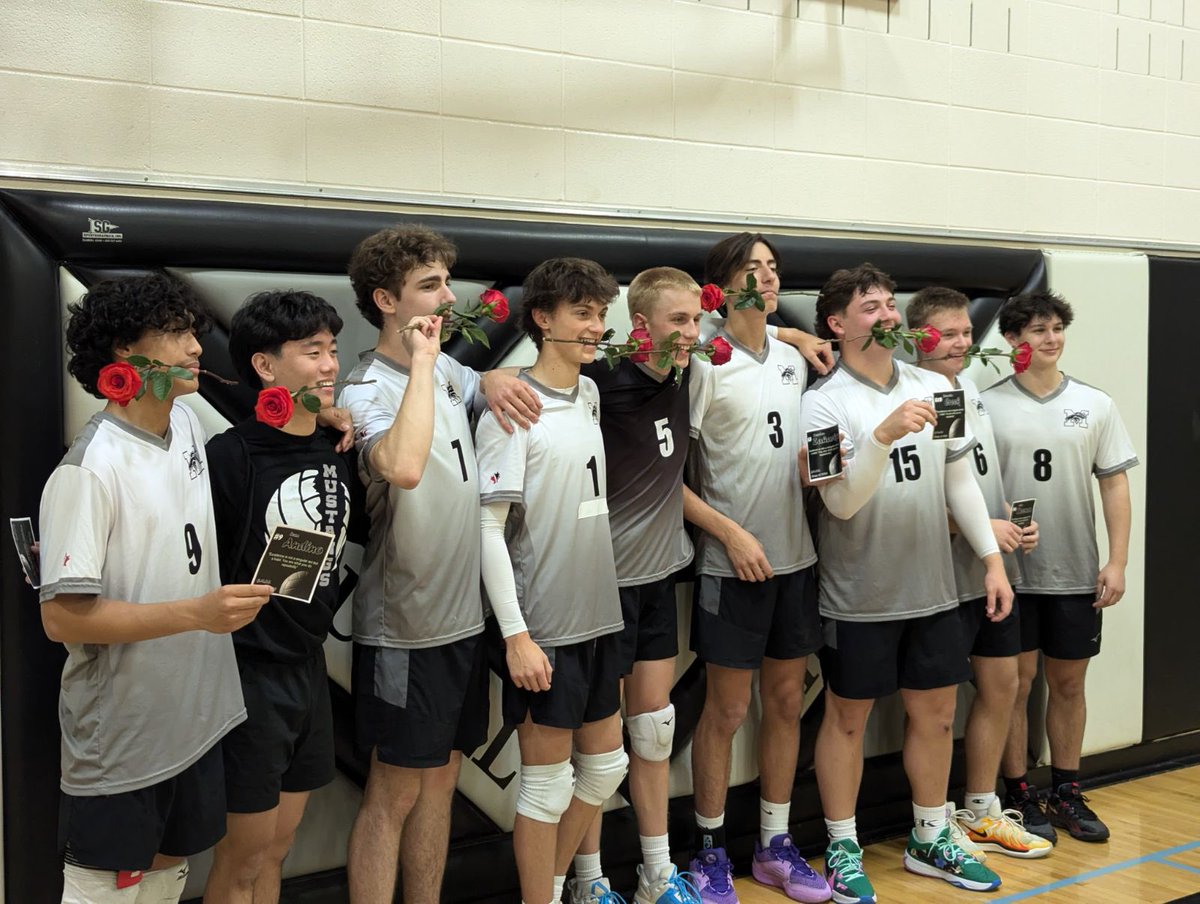 Nice win over Springbank!  We are greatful for our Seniors who were recognized tonight for their commitment over the past 4 years!!#MustangNation