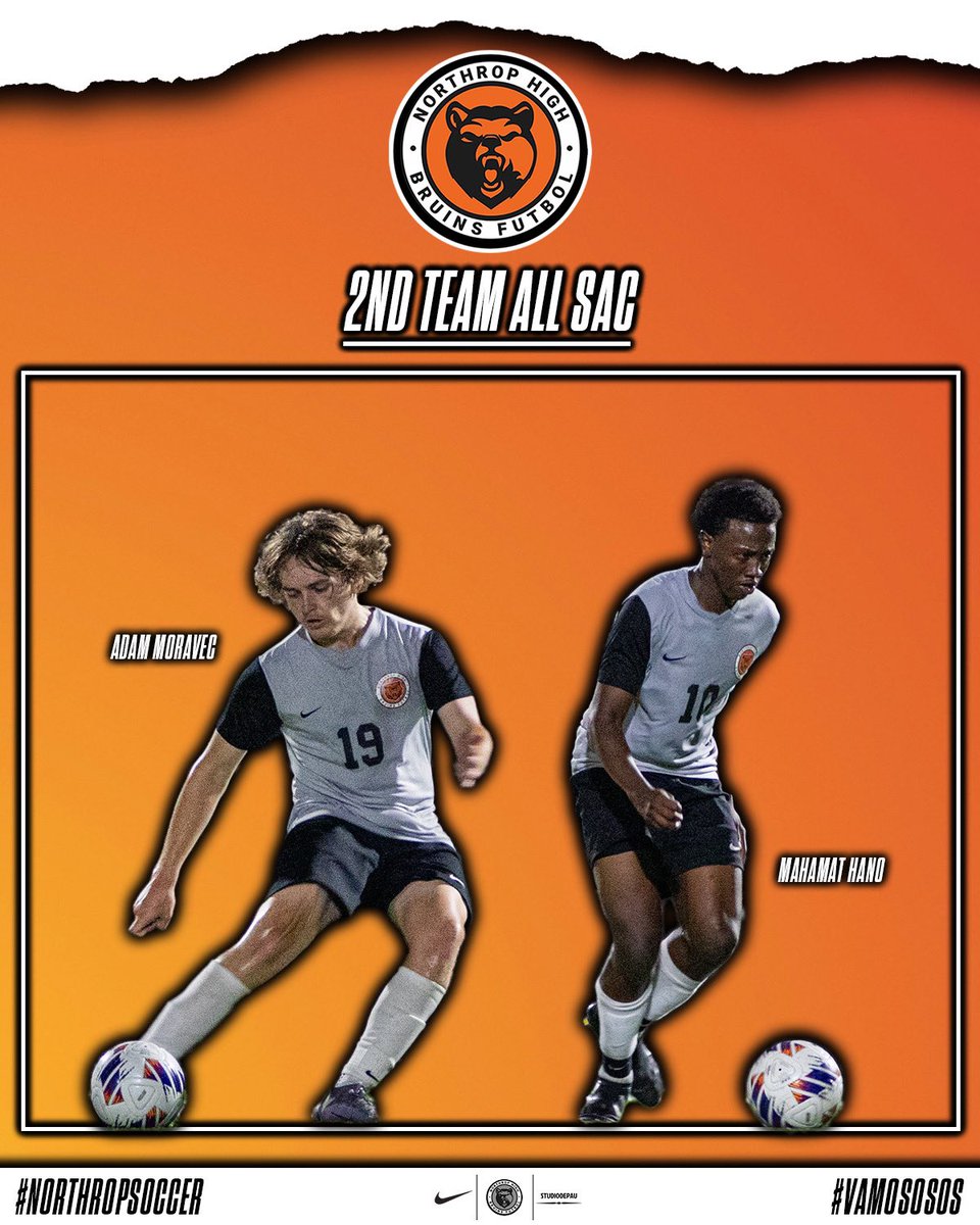 NorthropSoccer's tweet photo. conference accolades are here for our boys 🐻🟠⚪️

see everyone next year 🫵⚽️

#NorthropSoccer #VamosOsos #LetsGoBruins https://t.co/4osZjw0GAq