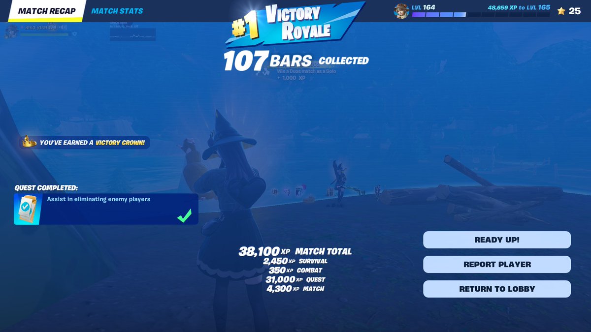MiraclePKC's tweet photo. Got some good game in today! Thanks for the wonderful games @NIKO123004 , always a pleasure to play with you <3. #MySon #FortniteAbsoluteDoom #TeamHiJinX #HateHackers #W #NikoNikoNeeee https://t.co/IjDosUC0vy