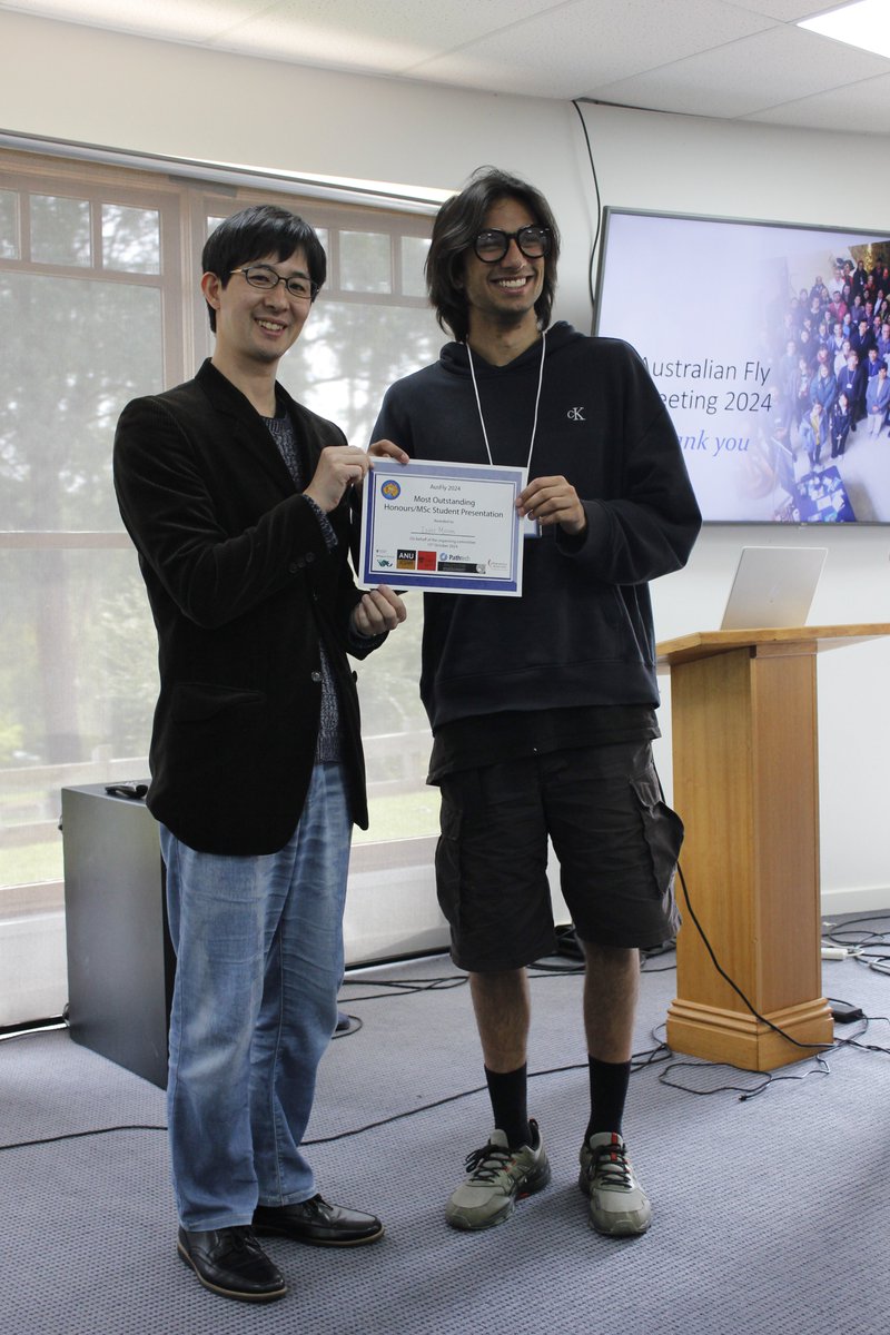 Congratulations to Izaac Moran on winning our award for the best talk by an Honours/MSc student!