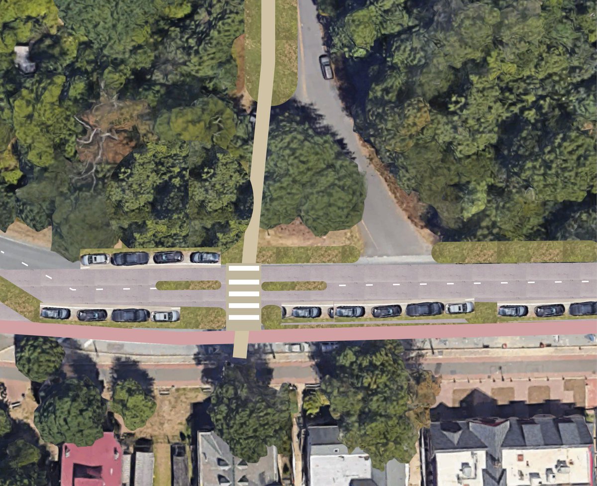 civic_grit's tweet photo. A haphazard visualization of a way to return Fairmount Park's eastern riverbank to a beloved park.

In short: make Kelly Drive 1 direction each way, add parking along the edge, create a dedicated bike trail, add frequent pedestrian crossings, and tame intersections. https://t.co/ibgYOm81rD