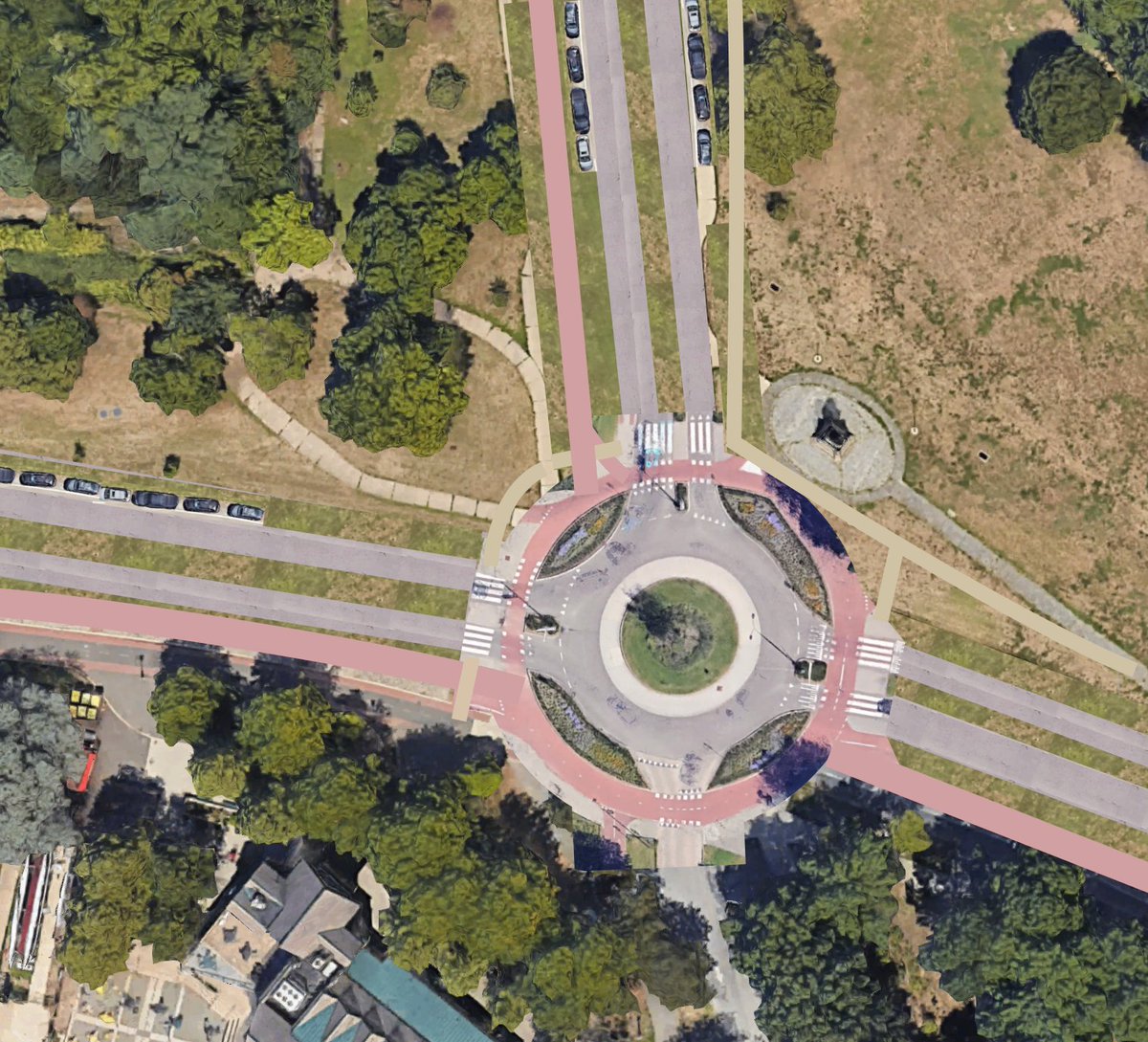 civic_grit's tweet photo. A haphazard visualization of a way to return Fairmount Park's eastern riverbank to a beloved park.

In short: make Kelly Drive 1 direction each way, add parking along the edge, create a dedicated bike trail, add frequent pedestrian crossings, and tame intersections. https://t.co/ibgYOm81rD