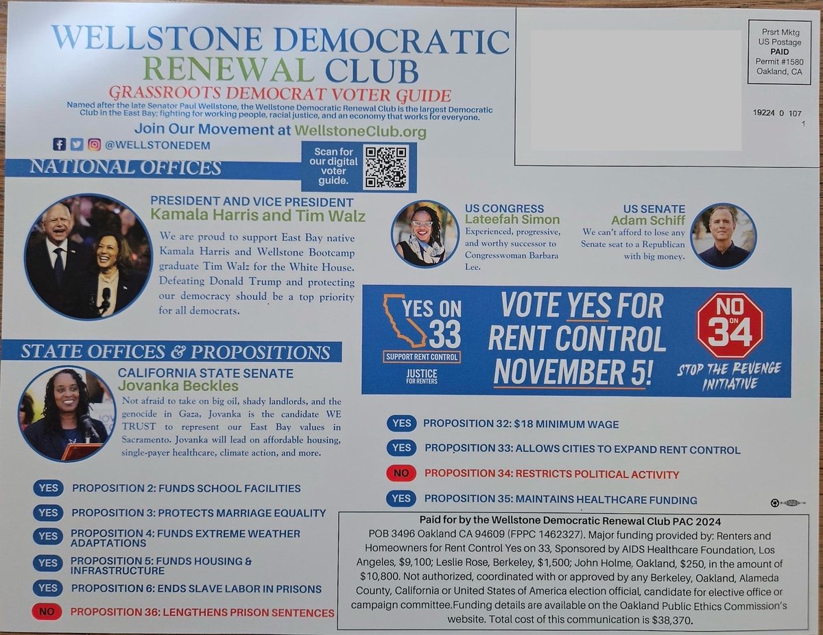 WellstoneDem's tweet image. Hey Oakland and Berkeley, make sure you hold onto our voter guide and go ahead and throw the crypto-funded Empower Oakland “guide” in the recycling.♻️ 

Our endorsements are for working people, not big coal, shady landlords, and crypto and tech oligarchs.

wellstoneclub.org/endorsements