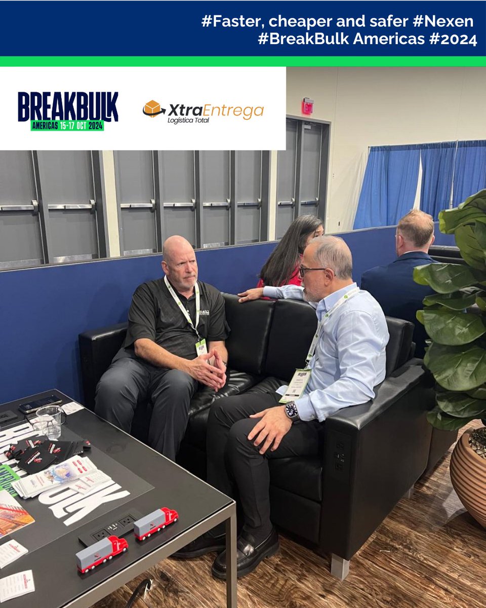 XtraEntrega's tweet photo. Seguimos participando activamente en BreakBulk Americas 2024, donde las conversaciones sobre las últimas tendencias en comercio internacional están abriendo nuevas oportunidades para el futuro del sector 🌎✈️ https://t.co/TMJi4O2zmG