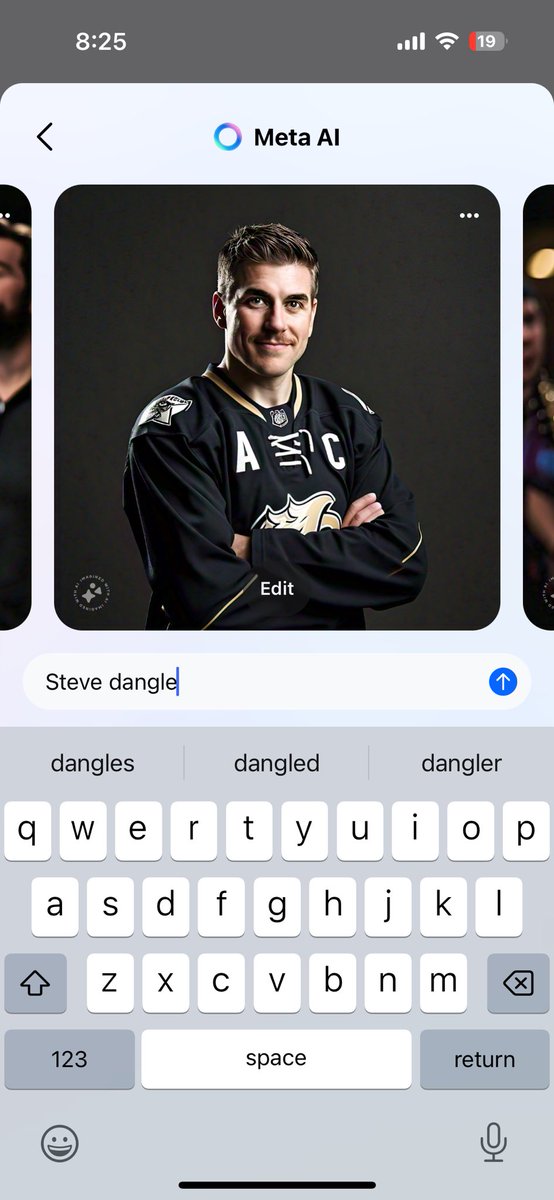 Kev_p7's tweet photo. @sdpnsports @Steve_Dangle @JesseBlake @AdamWylde just for fun I went into my posting on Facebook (Meta)and selected Ai Image and type in search Steve Dangle….how close is Meta? https://t.co/24WxiMWqpQ