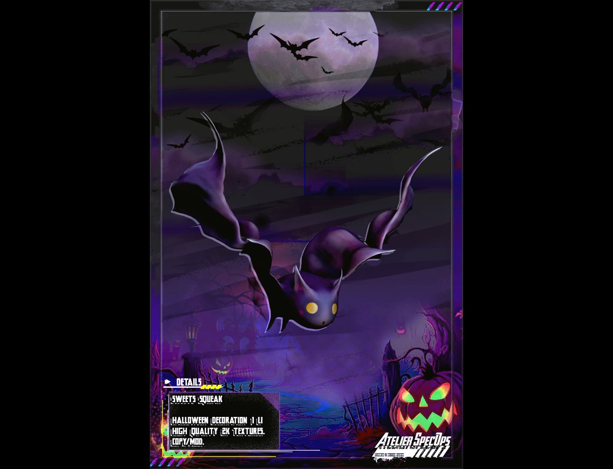 AtelierSpecOps's tweet photo. New store release!
///////////////////////////////////

Sweets Squeak!

A cute new stylized Halloween bats

Now available at the Panic of Pumpkin in Okinawa event from the 16th until the 31 October

Enjoy! https://t.co/IihGZppSPI