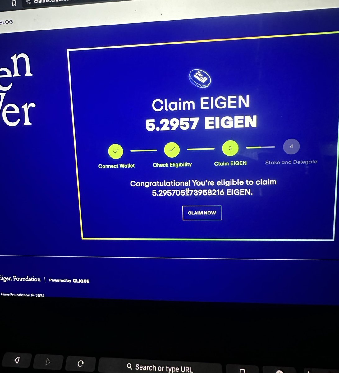 NewSouls_eth's tweet photo. Eigen Layer 第二季空投现已开始！👀 $eigen

1. 👉 https://t.co/eZMGBV0dOX （请不要点击其他非官方链接）
2. 连接钱包并检查资格。
3. 领取 Eigen Foundation 空投！
EIGEN Layer 代币在 Bitget 预售市场的交易价格为 2.83 美元（在 5 月时，价格约为 7.50 美元）

#EigenLayer #空投 #Scroll #Web3 #Galxe #加密 #Taiko #Arbitrum #Blast #Optimism #Mantle #Linea #主网