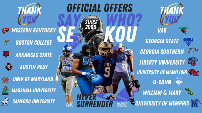 Sekou Peters (@sekoupeters_54) on Twitter photo Thank you to all of the coaches at these wonderful institutions for my official offers. I am excited to take my game to the next level this January 2025! Job’s not finished!! <a href="/CoachMo25/">Morris Mitchell, Ed.S</a> <a href="/RecruitWestlake/">WestlakeRecruits</a> <a href="/MoeEasy/">Moe Fountain</a> Thank you to all of the coaches at these wonderful institutions for my official offers. I am excited to take my game to the next level this January 2025! Job’s not finished!! <a href="/CoachMo25/">Morris Mitchell, Ed.S</a> <a href="/RecruitWestlake/">WestlakeRecruits</a> <a href="/MoeEasy/">Moe Fountain</a>