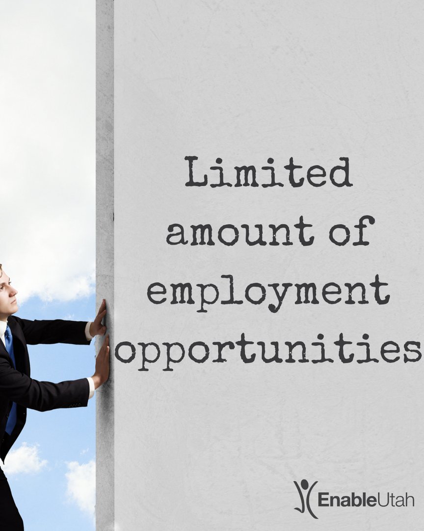EnableUtah's tweet image. What barriers do those with disabilities face when looking for jobs?

#nonprofit #nonprofitorganization #nonprofitwork #nonprofitlife #nonprofitorganizations  #nonprofits #nonprofitleadership #nonprofitorg #nonprofitjobs #employmentopportunities #employmentservices