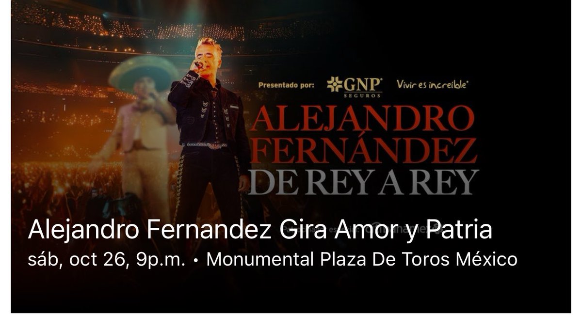 chikgom's tweet photo. Vendo 5 boletos generales para este 26 de octubre !  Alejandro Fernández en la plaza de toros México!! @Boletos_CDMX_  @boletosMX_  @BoletitosVara @Boletos_  @Boletos_CDMX_ @CONCIERTOSCDMX2  RT POR FA https://t.co/TghAppx9rL