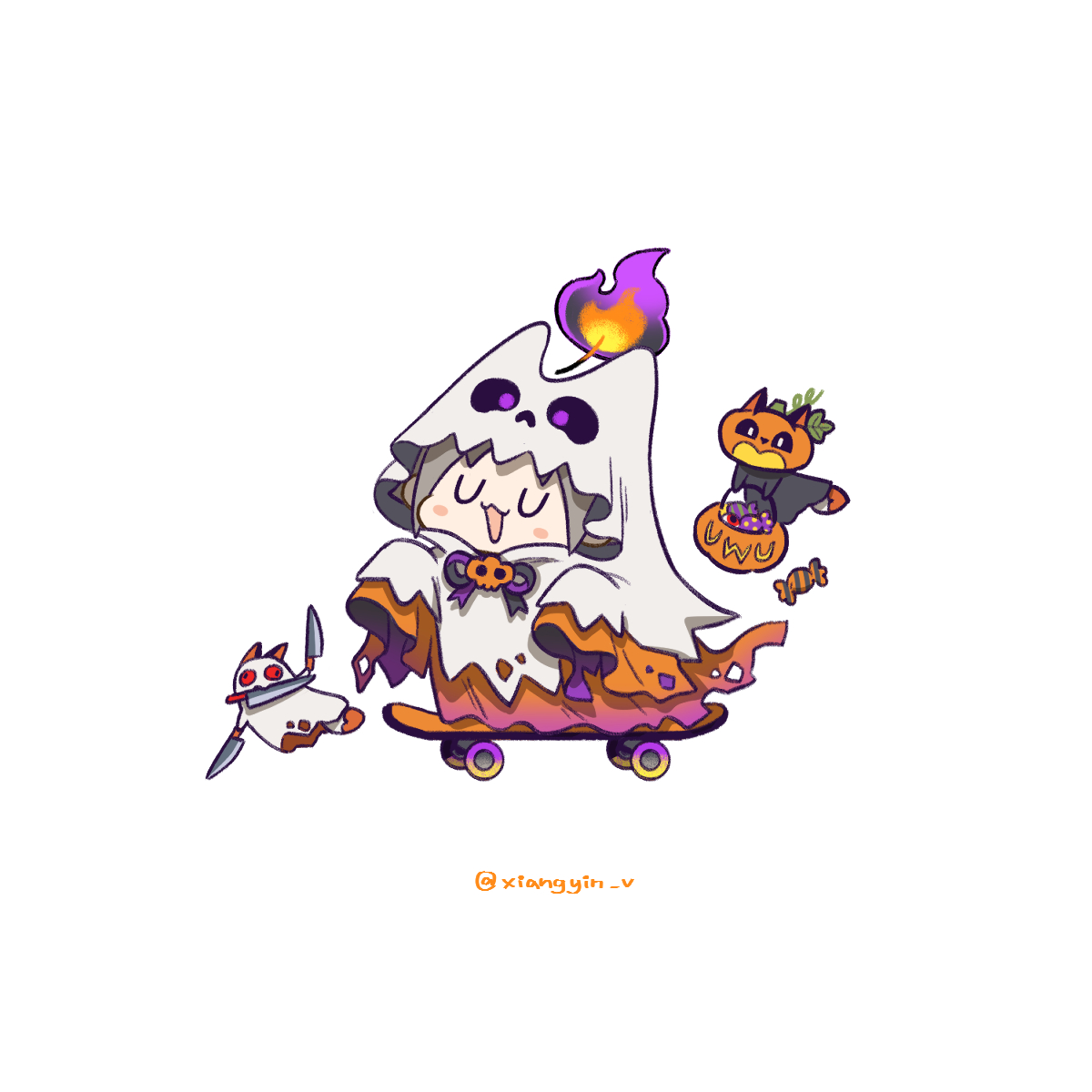 xiangyin_v's tweet photo. 第三年的鬼鬼🎃👻
#MystArt https://t.co/GtW2fQuDiE