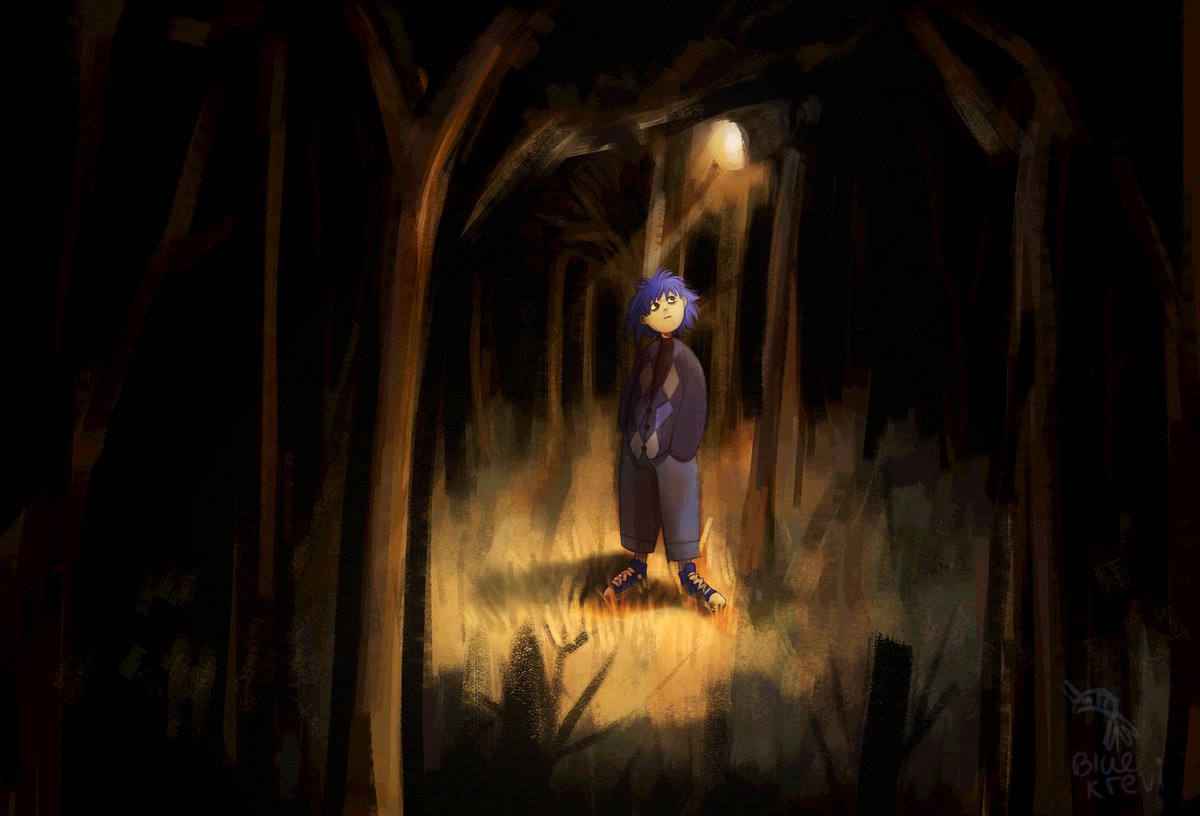 BlueKrevi's tweet photo. When I went for a walk in the forest #art #Scenery #selfpublishing #selfart #digitalart https://t.co/zYU9yi4Dwd