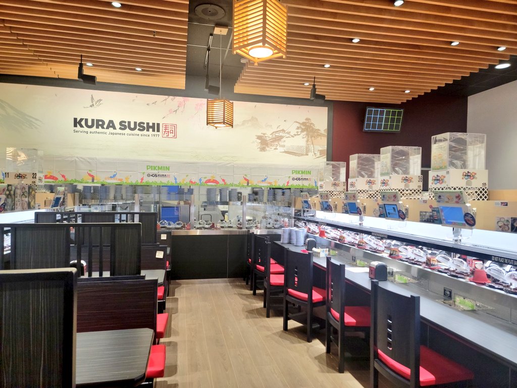 SJfoodscene's tweet photo. Kura Revolving Sushi Bar in Cherry Hill opens on Saturday at 12 noon. I got a peek inside. I'll go back to try the food another time. This is a first of its kind for South Jersey. 🍣 https://t.co/c2m77CtZpK