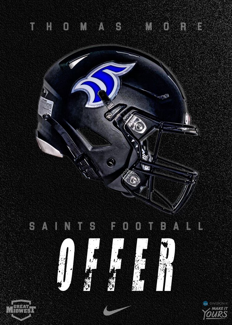 ColeMundey's tweet image. After a great call with @CoachNorwell I am blessed to receive an offer from Thomas More University!

@LakotaWestFB 
@CoachTomBolden 
@Coach_Huls