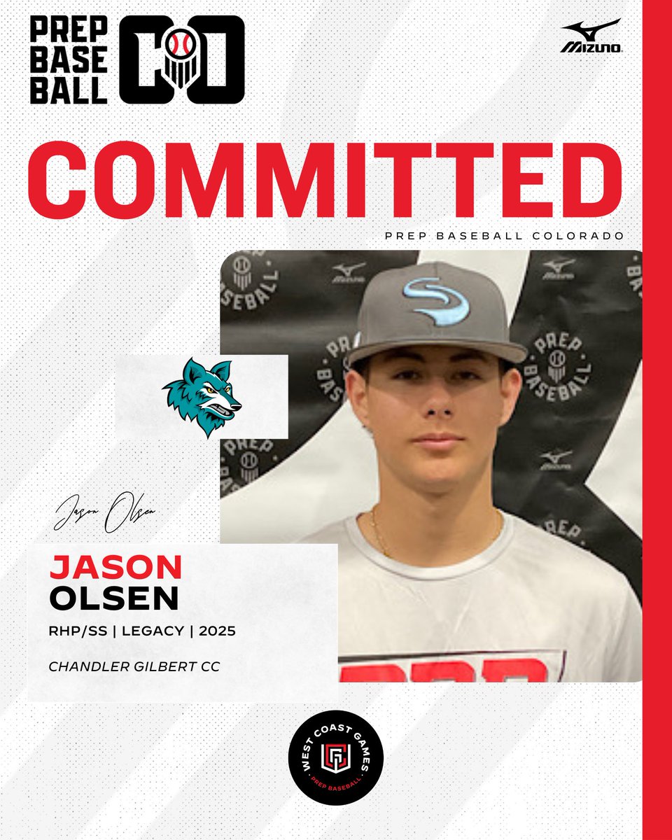 🚨𝐂𝐎𝐌𝐌𝐈𝐓𝐌𝐄𝐍𝐓 𝐀𝐋𝐄𝐑𝐓🚨

'25 RHP/SS Jason Olsen (Legacy) has announced his commitment to Chandler-Gilbert CC.

👤: loom.ly/zBqRaMU | <a href="/JasonOlsen10/">Jason Olsen</a>