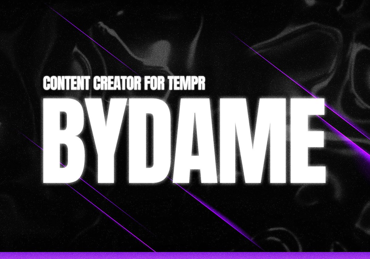 TemprGG's tweet photo. Please give a warm welcome to our newest content creator @ByDame_! We're extremely excited to get to know Dame and start this new chapter with him!
Make sure to check out all of his socials below๐
#TEMPRGG #TemprTakeOver #TemprRising https://t.co/DwNeeS6qyL