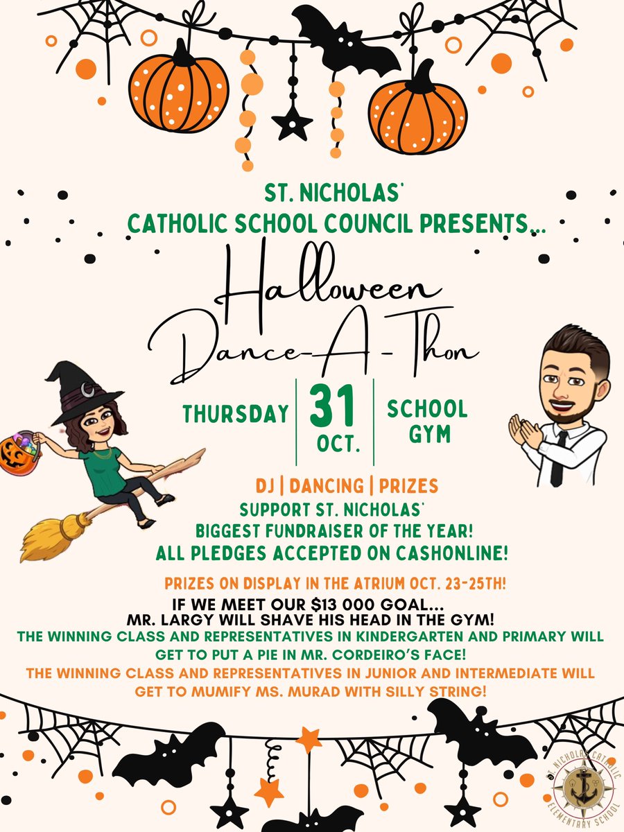 Get ready Admirals for our Dance-A-Thon! Let’s meet our goal and shave <a href="/Mr_Largy/">Eddie Largy</a> head, mummify <a href="/marie_murad/">Dr. Marie Murad</a>, and pie Mr. Cordeiro!
