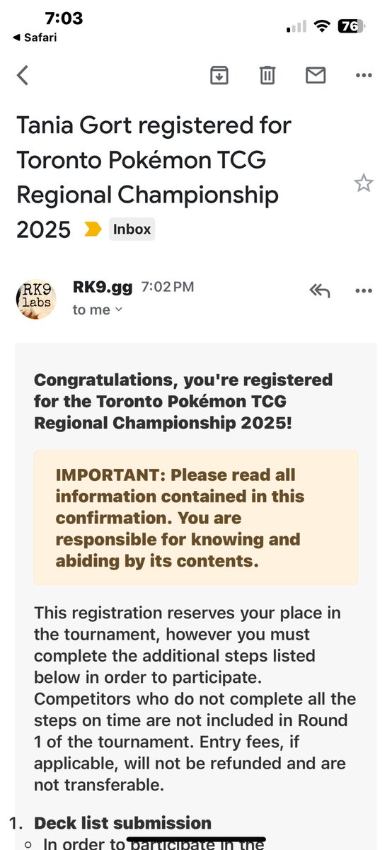 See you at Toronto Regs