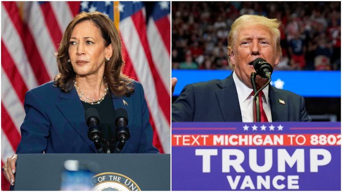 Kamala Harris e Donald Trump