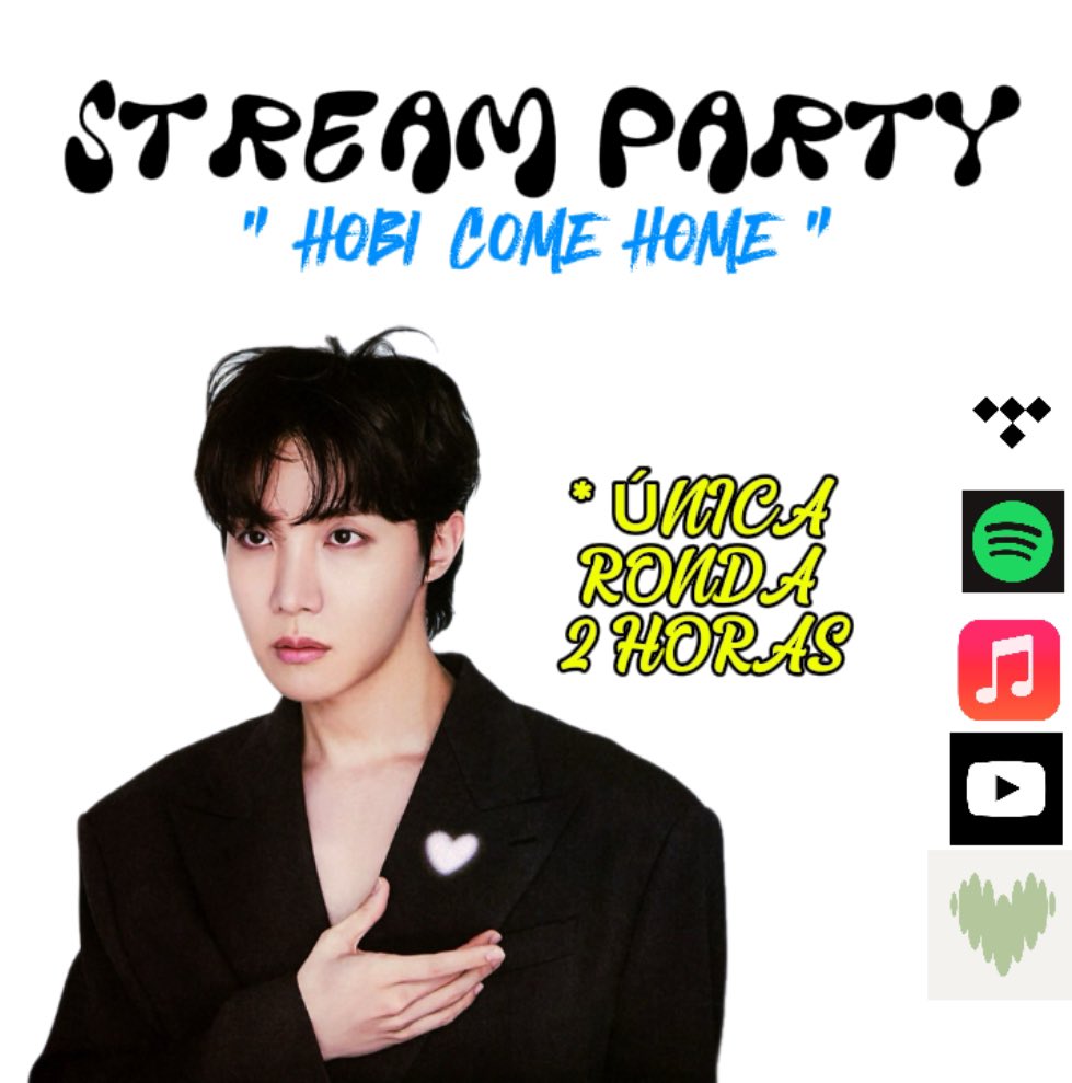 sugamihoney's tweet photo. COMENZAMOS EL STREAM PARTY PARA APOYAR LOS TRABAJOS DE JHOPE POR SU REGRESO ⤵️‼️

𝑯𝑶𝑩𝑰 𝑹𝑬𝑻𝑼𝑵𝑹𝑺 𝑰𝑵 𝑯𝑶𝑴𝑬 ☀️ 

⚡️ TEAM JHOPE ⚡️

⏳ÚNICA RONDA 2HRS
📎 playlists: https://t.co/flEKeyi1nP

💈Deja tus SS de stream y utiliza las palabras clave:

STREAM FOR JHOPE
JUNG HOSEOK IS BACK
WELCOME BACK J-HOPE
 #OurPieceOfPeacelsHere 
#To_Be_Continued_1017 #HopeRightHere
