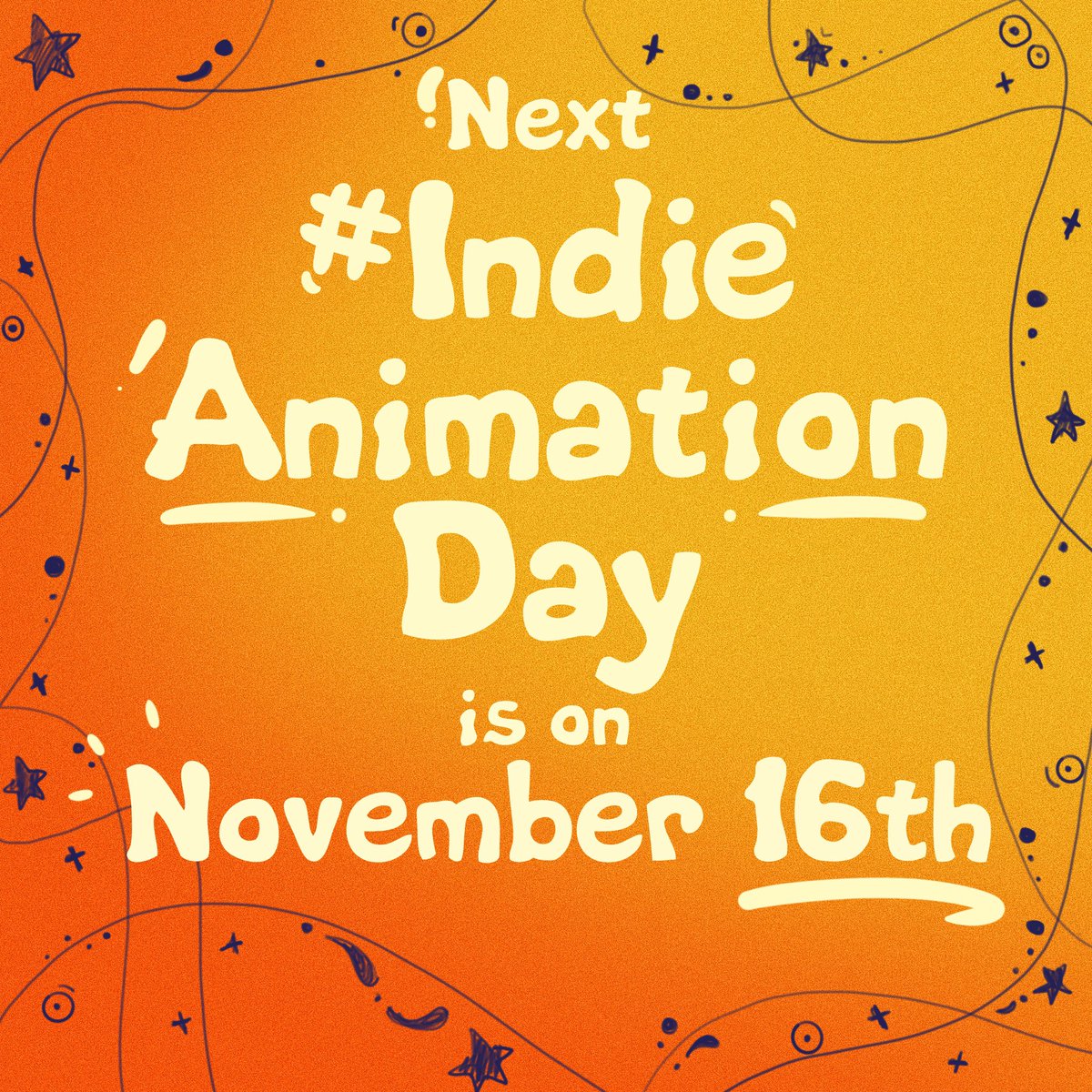 ‼️THE NEXT #IndieAnimationDay IS NOVEMBER 16TH!! ‼️

ONE MONTH AWAY!!

What will you be sharing the next IAD or what are you excited to see? 👀💛