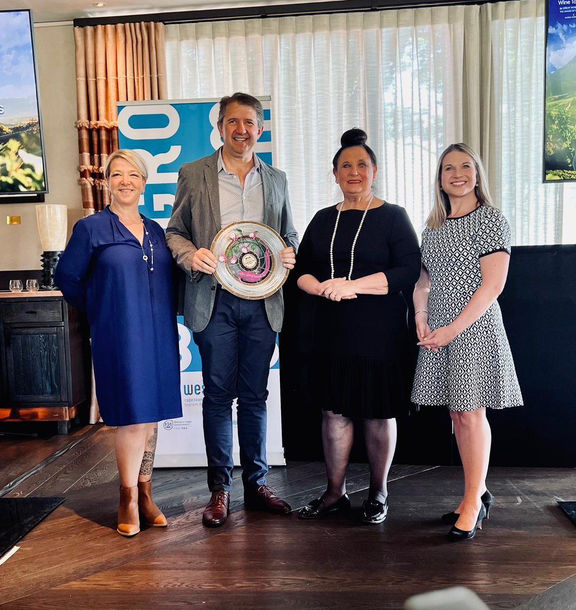 StellWineRoute's tweet photo. Congrats to stars at #BestOfWineTourism Awards! 🏆✨ DelaireG 1st Accom + 2nd in Arch/ture &amp; Lscape + Art/Cultr; Rust/Vrede, 2nd Culnry Exp; Ernie Els, 2nd W/Tour Servs; Jordan, 2nd in Sust Pract;
Spier, 1st Art &amp; Clture;
Mratie, 2nd Auth SA Exp;
Hartenbg, 1st Conservn Pioneer. https://t.co/osBcXCo4hJ